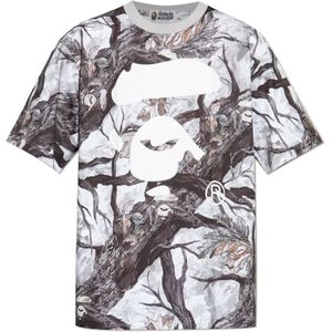 A Bathing Ape, Heren, Tops, Grijs, Maat: S