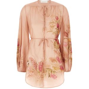 Zimmermann, Dames, Blouses & Shirts, Roze, Maat: XS Zijde,