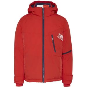 Tommy Jeans - Doudoune - Heren - Rood - Grafisch Ontwerp