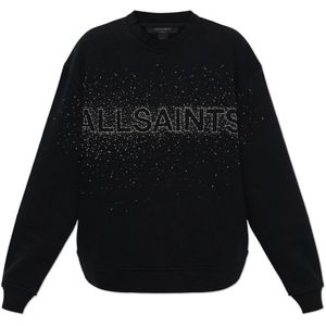 AllSaints, Dames, Sweatshirts & Hoodies, Zwart, Maat: XS Katoen,