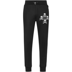 Philipp Plein, Heren, Broeken, Zwart, Maat: M