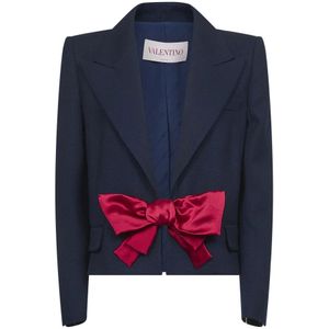 Valentino, Dames, Jassen, Blauw, Maat: L Viscose,