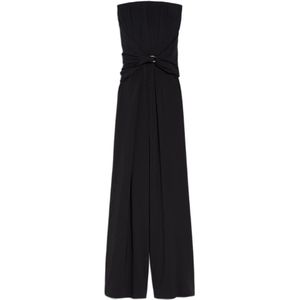 Max Mara, Dames, Jumpsuits & Playsuits, Zwart, Maat: S Viscose,