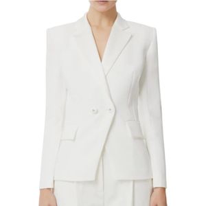 Elisabetta Franchi, Dames, Jassen, Beige, Maat: S Satijn,