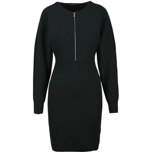 Max Mara Studio, Dames, Jurken, Zwart, Maat: L Wol,