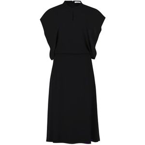 Betty & Co, Dames, Jurken, Zwart, Maat: S Leer,