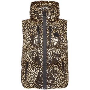 Dons Vest - Leopard - Gevoerd - Mouwloos