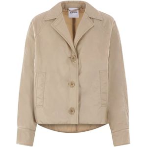 Aspesi, Dames, Jassen, Beige, Maat: XS Nylon,