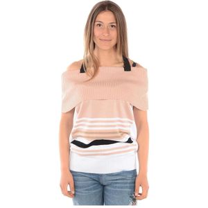 Liu Jo, Dames, Truien, Roze, Maat: S Katoen,