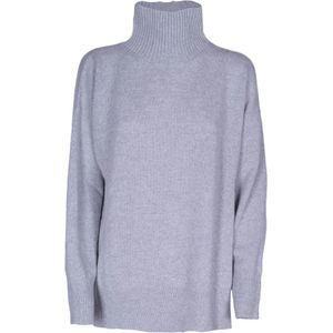 Roberto Collina, Dames, Truien, Grijs, Maat: XS Wol,