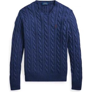 POLO RALPH LAUREN - Trui - Blauw - Katoen - Lange Mouwen - Ronde Hals