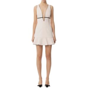 Elisabetta Franchi, Dames, Jurken, Beige, Maat: S