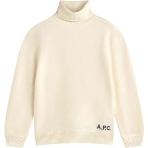 A.p.c., Heren, Truien, Beige, Maat: S Wol,