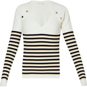 Liu Jo, Dames, Truien, Beige, Maat: M