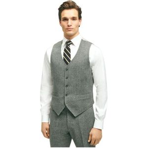 Brooks Brothers, Heren, Pakken, Grijs, Maat: 4XL Wol,