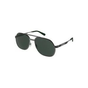 Gucci Stijlvolle zonnebril in Ruthenium/Groen , Gray , Heren , Maat: 60 MM
