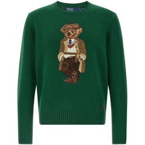 Ralph Lauren, Heren, Truien, Groen, Maat: S Wol,