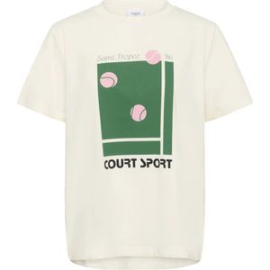 Saint Tropez, Dames, Tops, Wit, Maat: L Katoen,