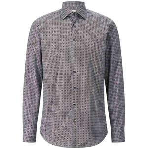 Stenströms, Heren, Overhemden, Grijs, Maat: XL Katoen,