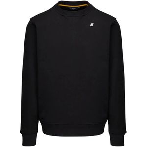 K-Way, Heren, Sweatshirts & Hoodies, Zwart, Maat: 2XL Katoen,