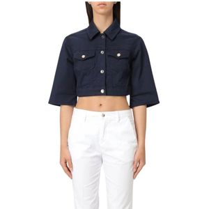 Liu Jo, Dames, Jassen, Blauw, Maat: M Denim,