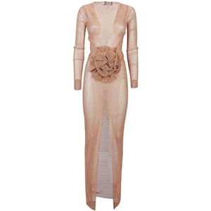 Santa Brands, Dames, Jurken, Beige, Maat: ONE Size