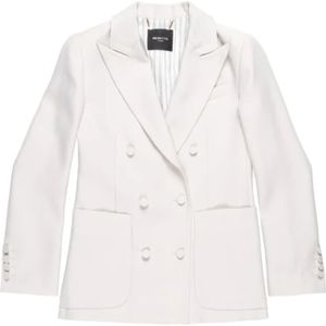 Nenette, Dames, Jassen, Grijs, Maat: S Leer,