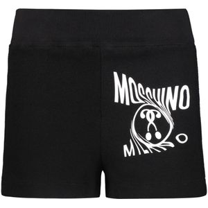 Moschino, Dames, Korte broeken, Zwart, Maat: 3XS Katoen,