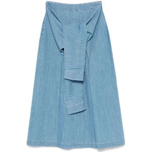 Fabiana Filippi, Dames, Rokken, Blauw, Maat: 2XS Katoen,