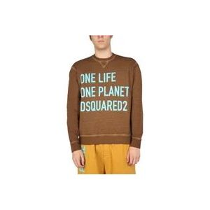 Dsquared2 Sweatshirt , Brown , Heren , Maat: M