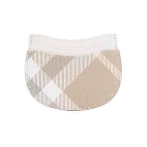 Burberry Beige Check Creditcardhouder , Multicolor , Dames , Maat: ONE Size