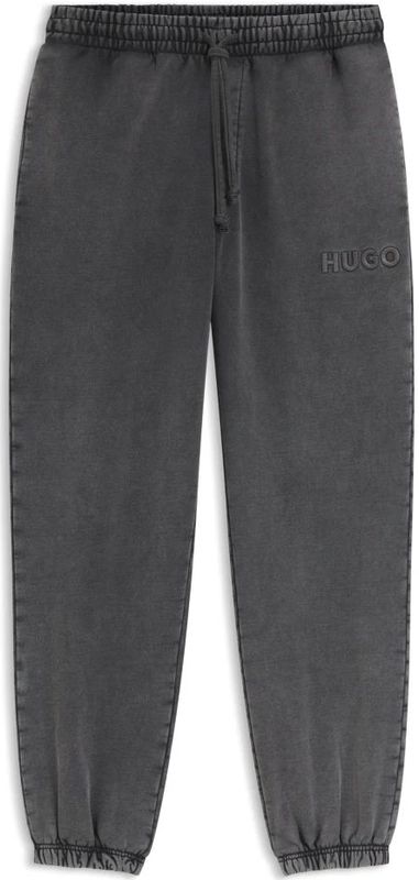 Hugo - Delwony - Sweatpants - Zwart - Geborsteld Badstof
