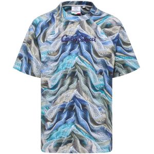 Carlo Colucci - Artificial Knit - T-shirt - Blauw