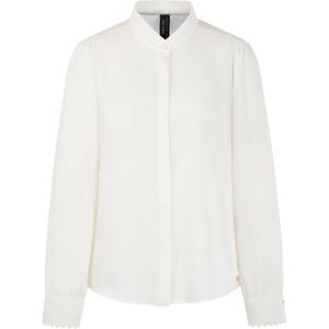 Marc Cain, Dames, Blouses & Shirts, Wit, Maat: M Poliester,