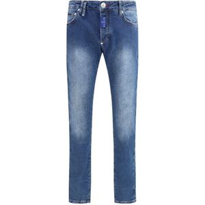 Philipp Plein, Heren, Jeans, Blauw, Maat: W30 Denim,