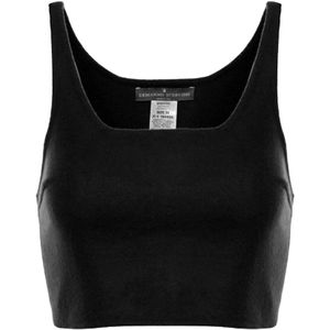 Ermanno Scervino, Dames, Tops, Zwart, Maat: M