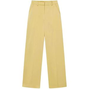 Nanushka, Dames, Broeken, Geel, Maat: S Satijn,