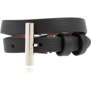 Alexander McQueen, Heren, Accessoires, Zwart, Maat: ONE Size Leer,