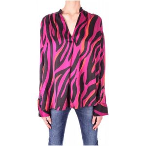 Pinko, Dames, Blouses & Shirts, Veelkleurig, Maat: M Satijn,