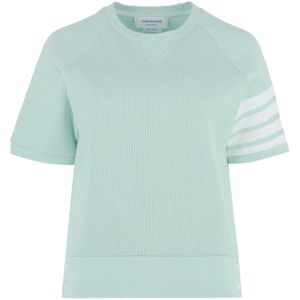 Thom Browne, Dames, Tops, Groen, Maat: 2XS Katoen,