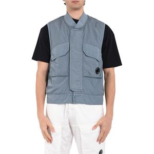 C.p. Company, Heren, Jassen, Blauw, Maat: M Polyamide,