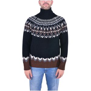 Dondup, Heren, Truien, Veelkleurig, Maat: M Wol,