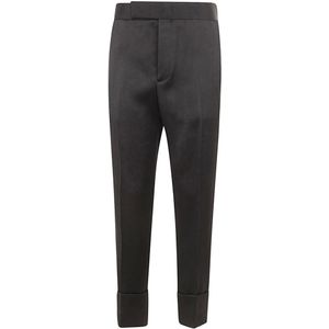 Sapio, Dames, Broeken, Zwart, Maat: XS Satijn,