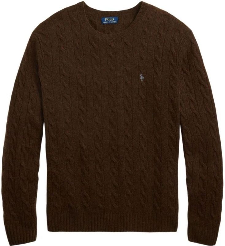 Polo Ralph Lauren - Rondgebreide Trui - Bruin - Wol