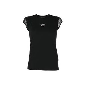 Dsquared2 T-Hemden , Black , Dames , Maat: S