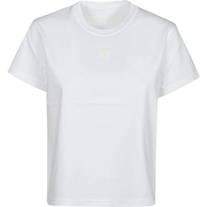 T by Alexander Wang, Dames, Tops, Wit, Maat: XS Katoen,
