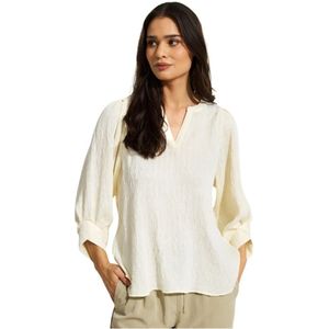 IN Front, Dames, Blouses & Shirts, Beige, Maat: L