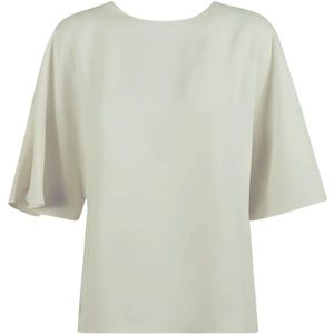 P.a.r.o.s.h., Dames, Blouses & Shirts, Wit, Maat: L Poliester,