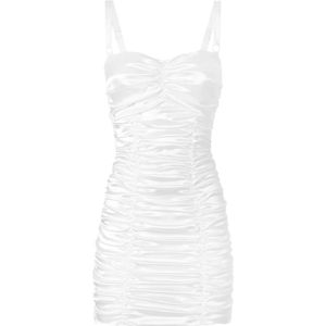 Dolce & Gabbana, Dames, Jurken, Wit, Maat: S Zijde,