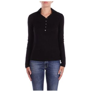 Dondup, Dames, Tops, Zwart, Maat: S Katoen,